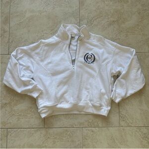 ☀️🌴Sporty & Rich Logo Quarter-Zip Sweatshirt